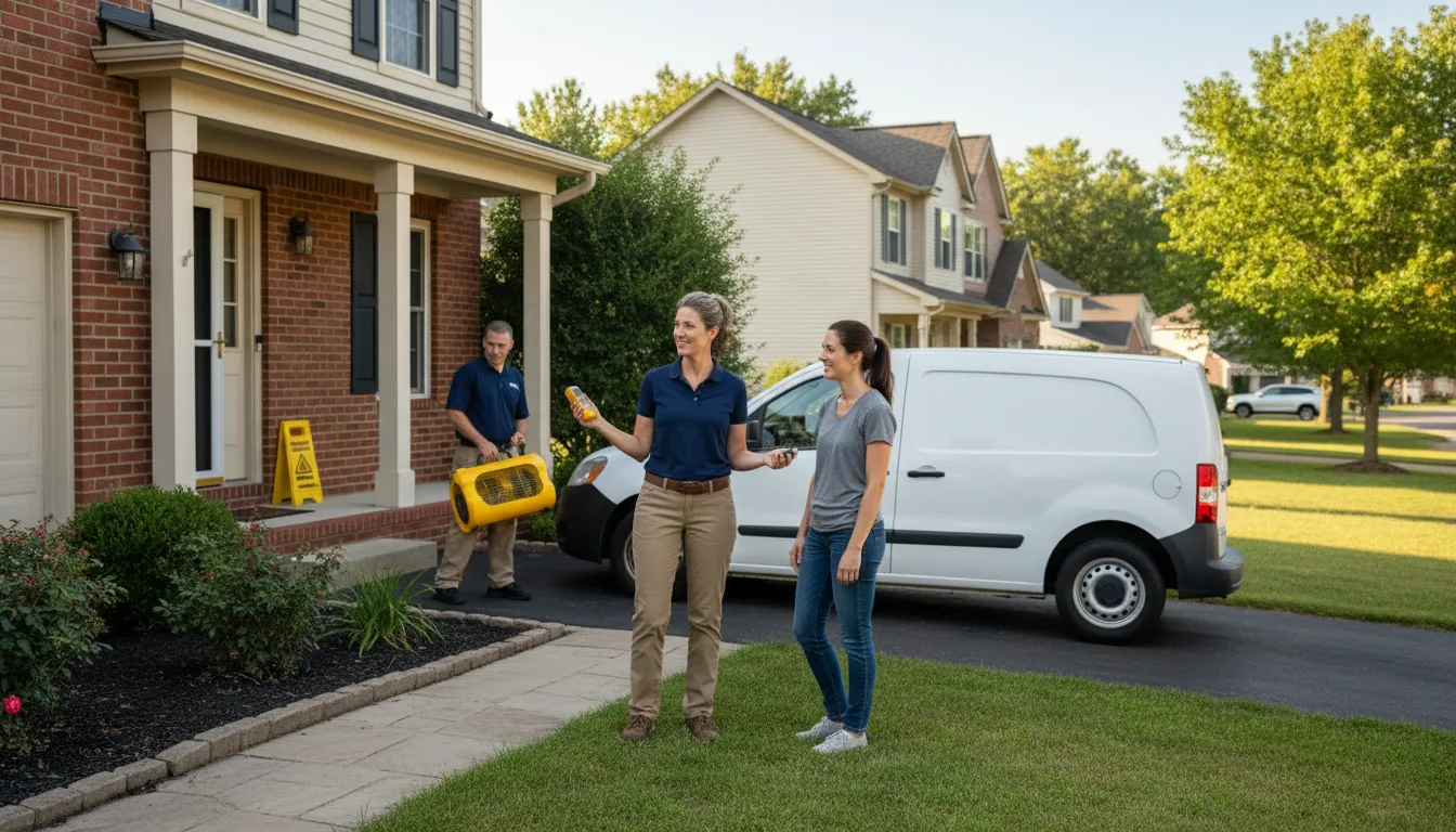Residential water damage restoration in Nemaha, NE